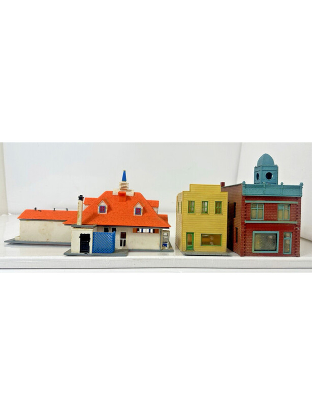 HO Scale Town Main Street Lot 3 Vintage Storefront Buildings Tyco Atlas Walthers